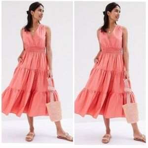 Anthropologie Maeve Tiered Maxi Dress Size 14 NWOT